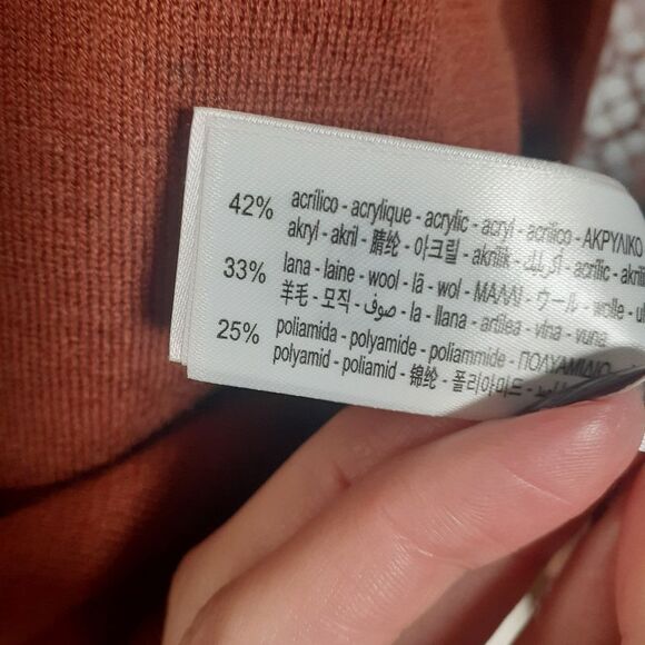 Nwt Zara Wool Blend Fine Knit Cardigan - Picture 7 of 12